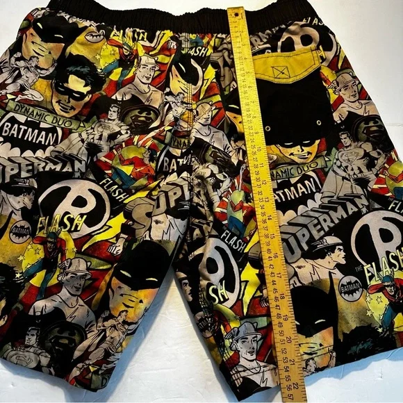 Batman Comic Print Sz 2XL‎ Swim Trunks Men - Picture 6 of 8